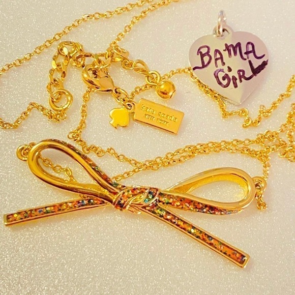 NWOT Kate Spade Rainbow Bow Necklace - Picture 7 of 12